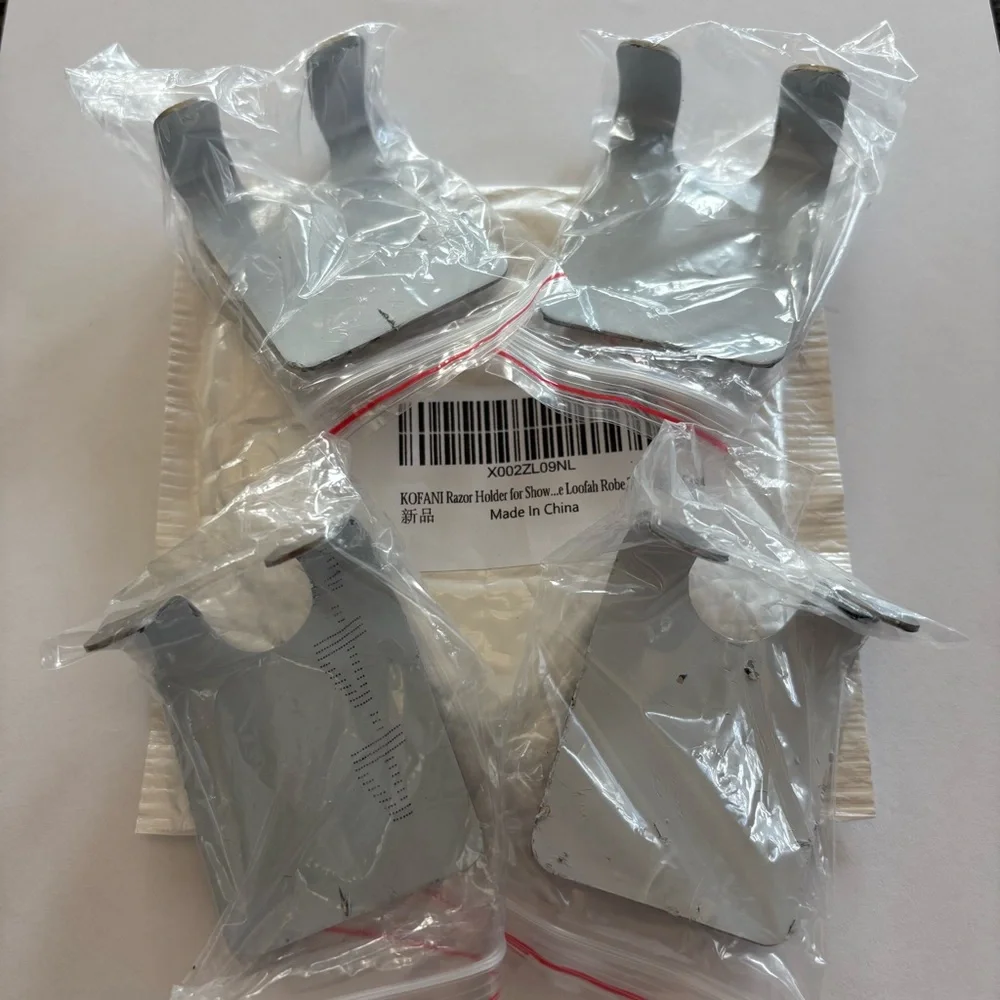 Razor Hanger Hooks for Bathroom Kitchen Stainless Steel Waterproof Self-Adhesive